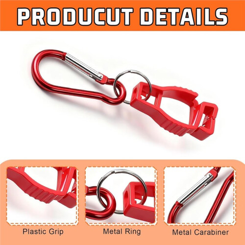 48 Pcs Glove Clips for Work Glove Holders, Work Safety Clip Glovee for Belt Loop Guard Worker Construction 1