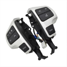 Steering Wheel Cruise Control Audio Control Button for LAND 200 84250-60050 Silver Black