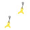 2Pièces Pince Arrière Nylon Route 10