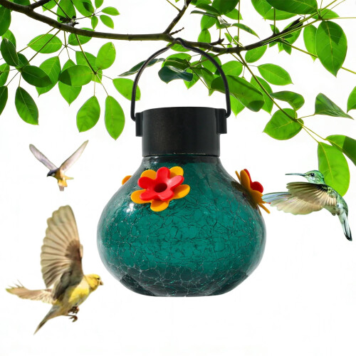Solar Lighted Bird Feeder with LED 2