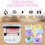 Sticker Printer with 6 Rolls Thermal Paper,  Portable Inkless Printer for IOS & Android, Pocket Print Pod 3