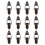 24 Pcs Lock Bags Iron Door Latch 2