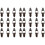 24 Pcs Lock Bags Iron Door Latch 3