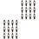 24 Pcs Lock Bags Iron Door Latch 4