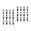 24 Pcs Lock Bags Iron Door Latch 5