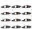 24 Pcs Lock Bags Iron Door Latch 9