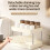 Double Tier Cup Rack, Dining Table Top Cup Organizer Storage, Desktop Tea Coffee Mug Display Shelf for Kitchen, Office 4