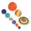 1Set Assorted Color Solar System Planet Model for Home Use Made from Stable ABS Material 6
