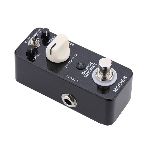 Mooer Black Secret Mini Πεντάλ Ηλεκτρικής Κιθάρας Distortion Effect με True Bypass 1