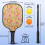 Σετ κουπιών Pickleball με κουπιά από fiberglass σε σχέδια λουλουδιών, 2 μπάλες και τσάντα – 4