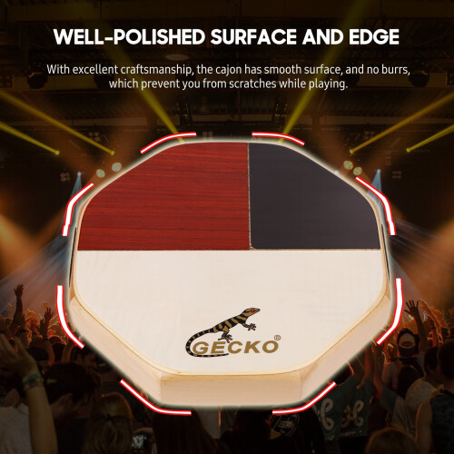Φορητό τύμπανο GECKO SD6Cajon με τσάντα ταξιδιού, ιδανικό για κάμπινγκ 2