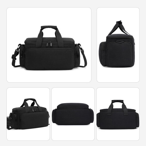 Bolsa para câmera resistente à água com divisórias removíveis, compatível com câmeras DSLR e mirrorless. 2