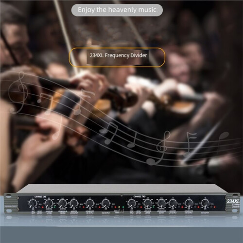Professional Audio Peripheral Equipment Stereo 2/3 Channels 234XL Mono 4 Channels Electronic Frequency Divider EU Plug 2