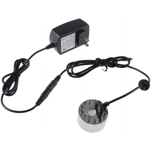 400mL Γνήσιο μίνι μηχάνημα ομίχλης Fogger 12 LED φώτα Νερό Λίμνη Κήπος Σιντριβάνι 2