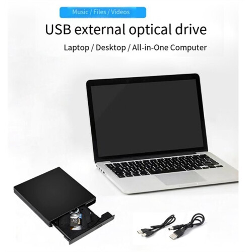 USB External CD DVD Reader CD/DVD Drive USB 2.0 External Disk Drive CD-ROM DVD-ROM Burner Player for Laptop Desktop 1