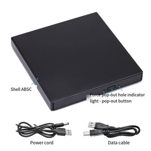 USB External CD DVD Reader CD/DVD Drive USB 2.0 External Disk Drive CD-ROM DVD-ROM Burner Player for Laptop Desktop 2