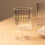 BalsaCircle6Clear Πλαστικά Ποτήρια Κρασιού 12oz Vintage Ραβδωτό Σχέδιο με Κοντό Κοχύλι για 4