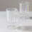 BalsaCircle6Clear Πλαστικά Ποτήρια Κρασιού 12oz Vintage Ραβδωτό Σχέδιο με Κοντό Κοχύλι για 8