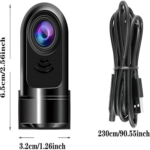 1080P HD360 περιστρεφόμενη μίνι κάμερα αυτοκινήτου, περιστρεφόμενη κάμερα 1