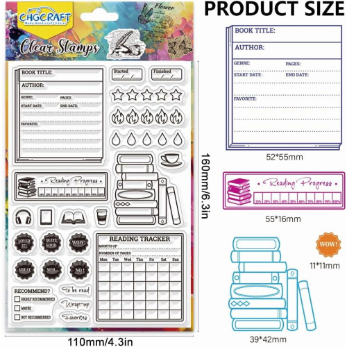 Σφραγίδες ημερολογίου ευανάγνωστες για DIY Scrapbooking, άλμπουμ φωτογραφιών – 4,3x6,3", 1