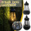Linterna LED solar impermeable para colgar al aire libre Q7V1 4