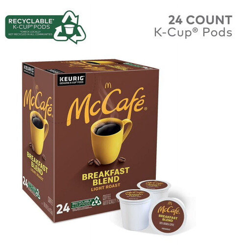 Κάψουλες καφέ McCafe Breakfast Blend K-Cup, 24 τεμάχια για ζυθοποιούς Keurig 1