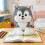 Peluche de husky siberiano – Suave y cómodo. 5