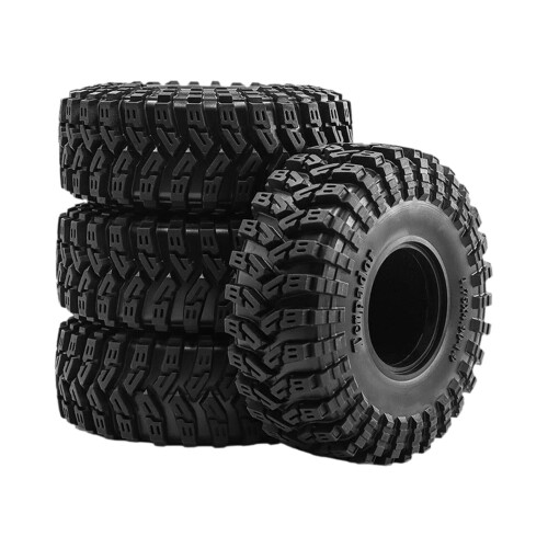 4 τεμάχια 1,9" RC Crawler Ελαστικά επισκευής καουτσούκ Od124mm Ελαστικό τροχού για SCX10 2