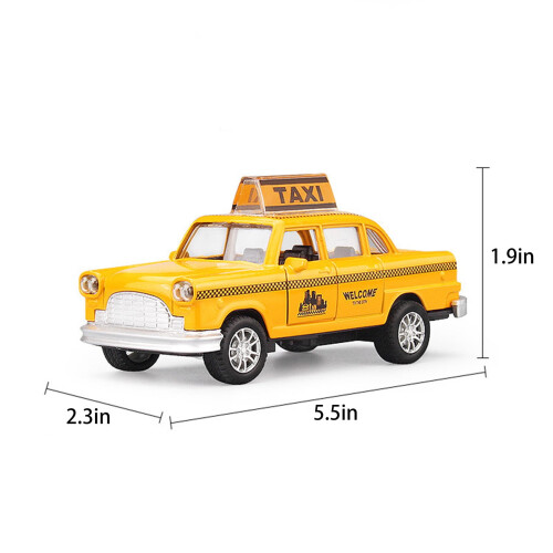 Δώρα για παιδιά! Αυτοκινητάκια, Huili Alloy Model Car Taxi Παιδικό Αυτοκίνητο Παιχνίδι 2