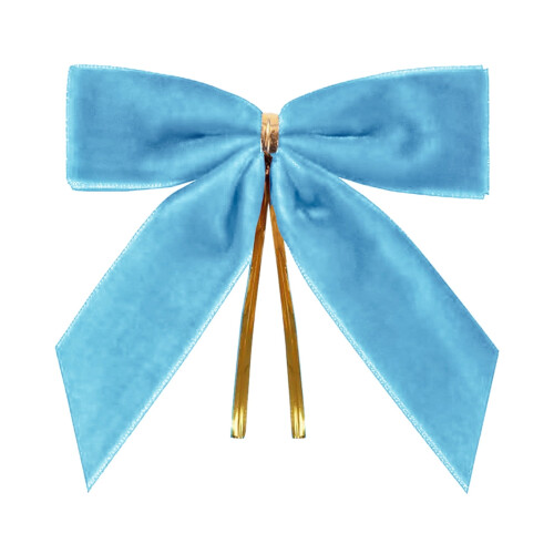 24 τεμάχια βελούδινα χριστουγεννιάτικα φιογκάκια – στριφτό δέσιμο για δέντρο, 1