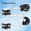 Sports face guard for broken nose black 4