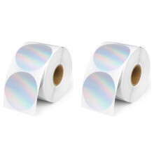 2Inch Thermal Labels, 800 Pcs Round Self-Adhesive Direct Thermal Printer Label for Color Coding Label Printer, Logo