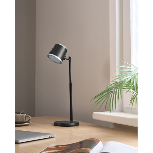 Beliani Wireless LED Table Lamp LIBRA with Dimmer Black 1