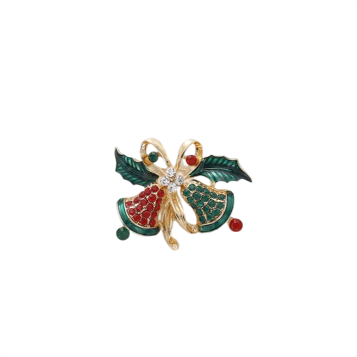 Brosche mit Weihnachtsmotiv MultiColor