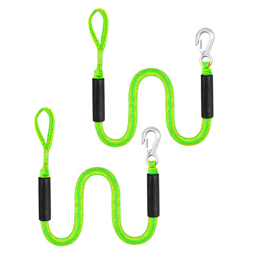 2x Bungee Dock Line Αξεσουάρ Αγκυροβόλησης Ελαστικό Premium Σχοινί Πρόσδεσης για 1