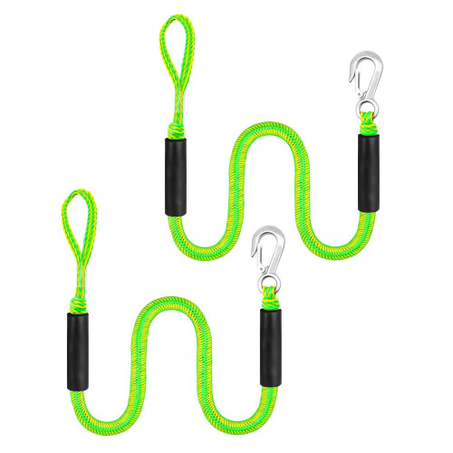 2x Bungee Dock Line Αξεσουάρ Αγκυροβόλησης Ελαστικό Premium Σχοινί Πρόσδεσης για 2