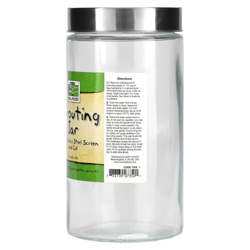 NOW Foods NOW Foods, Sprouting Jar, 1/2 Gallon 1