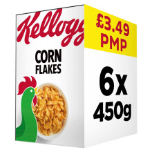 Kellogg's Corn Flakes Cereal 450g ( pack of 6 )
