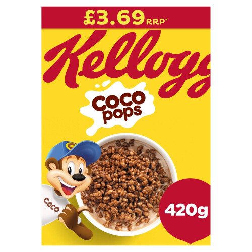 Kelloggs Kellogg's Coco Pops Cereal 420g (Pack of 6)