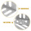 FRCOLOR 2pcs Car Stereo Mounting Bracket Audio Installation Frame for CD Player and DVD Navigation Kit Iron Bracket 7