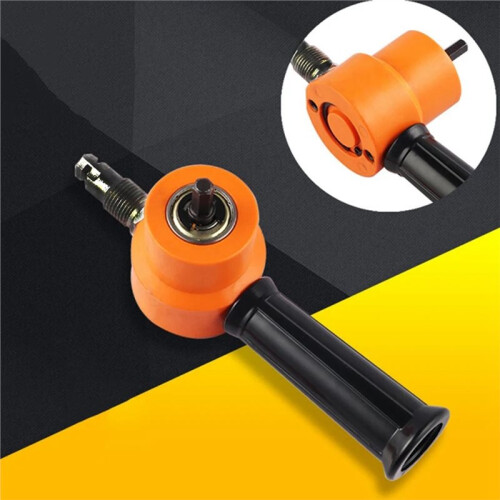 360 Degree Adjustable Double Headed Sheet Metal Nibbler Drill Attachment with Extra Punch 1