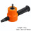 360 Degree Adjustable Double Headed Sheet Metal Nibbler Drill Attachment with Extra Punch 6