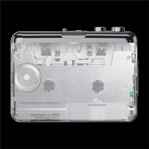 Portable Cassette to MP3 Player with A Fully Transparent Casing and Type-C Interface 1