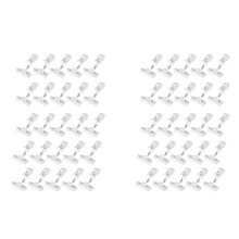 Confezione da 50 Pezzi di Plastica per Segnaletica di Merce Clip di Supporto Girevole Un Clip Supporto per Clip per Display Supporto per Espositore