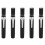 5 Pcs Black Aluminum Alloy Chalk Keeper Holder (Black) 1