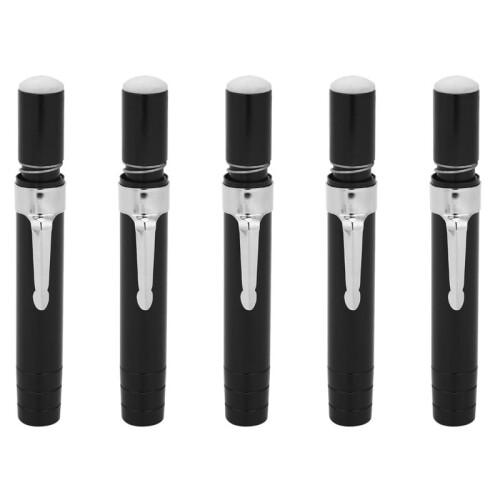 5 Pcs Black Aluminum Alloy Chalk Keeper Holder (Black)