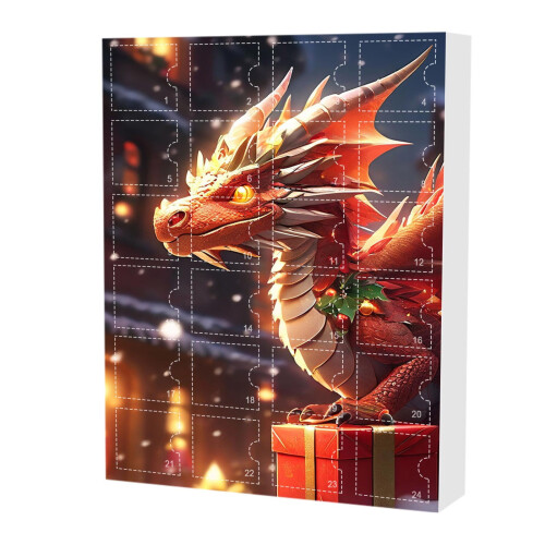 Herbruikbare kerstadventskalender voor 24 dagen 1
