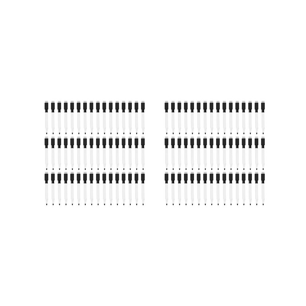Magnetic Whiteboard Pen Erasable 96Pack Whiteboard Markers Dry Erase With Eraser Cap Black 6031240073220