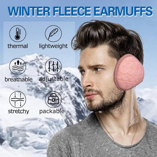 Χειμερινά Ωτοασπίδες Fleece Unisex Ρυθμιζόμενες 2 τεμάχια 1