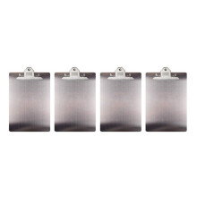 4X File Folder Metal Clipboard A4 Stainless Steel Clip Board Organizer Binder Board Menu Splint for Office School Teach